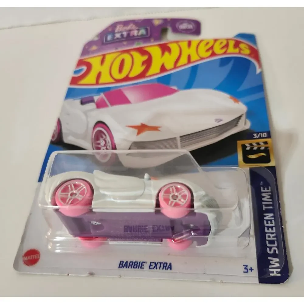 Hot Wheels Barbie Extra Car White Pink HW Screen Time 3/10 Sealed